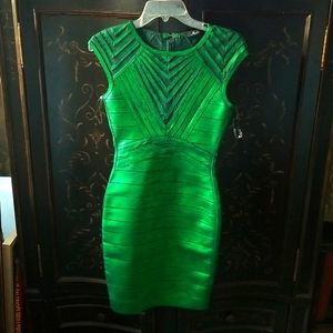 Jutfun Green Spandex Dress New Size S
